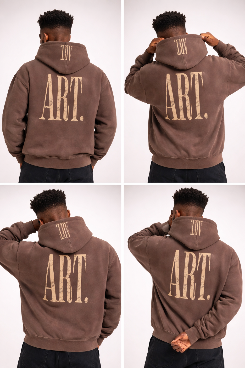 Brown "ART" Hoodie