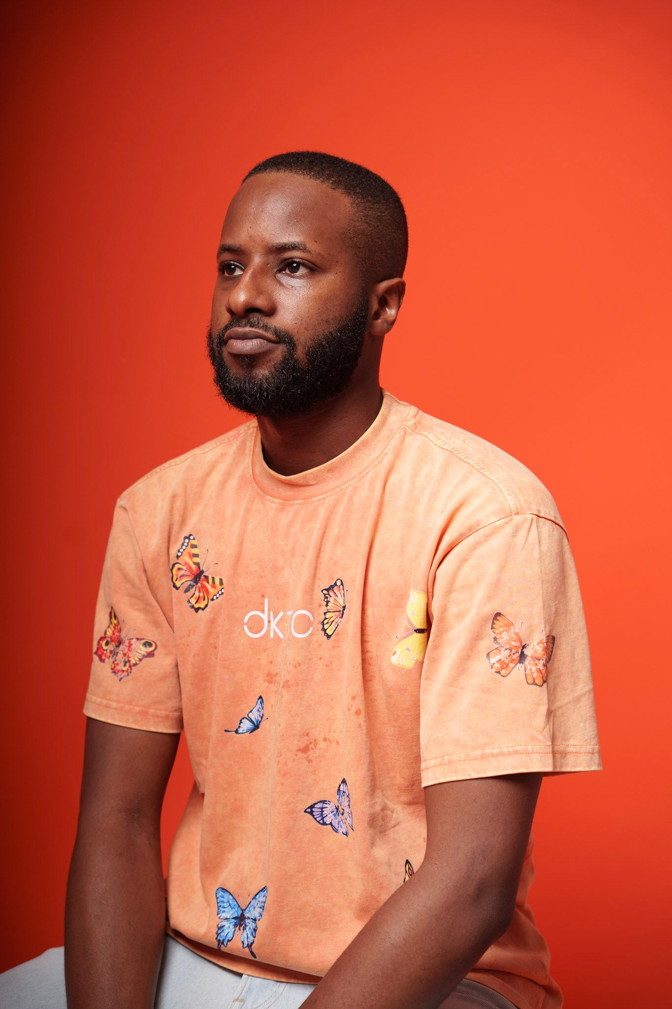 Orange Butterfly Tee