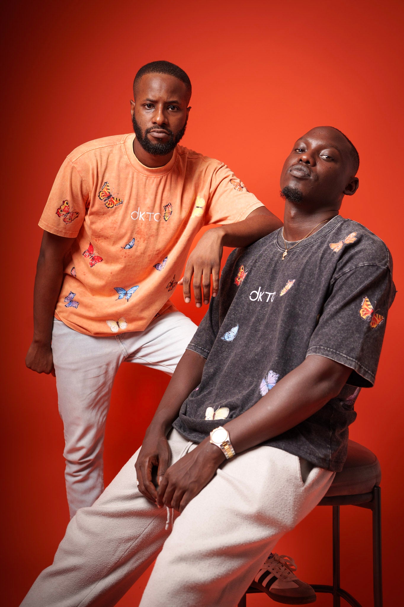 Orange Butterfly Tee