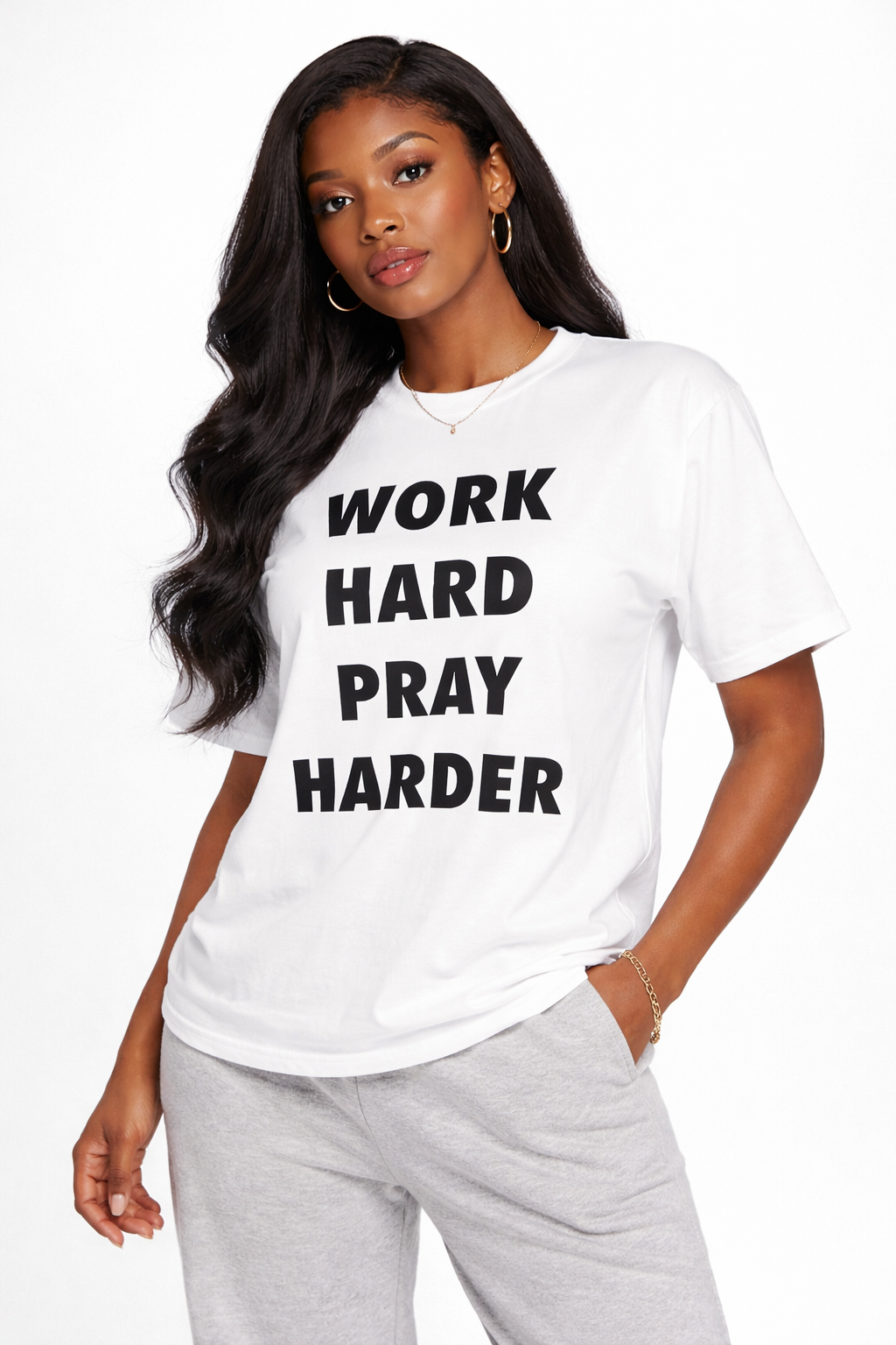 Work Hard Pray Harder Tee