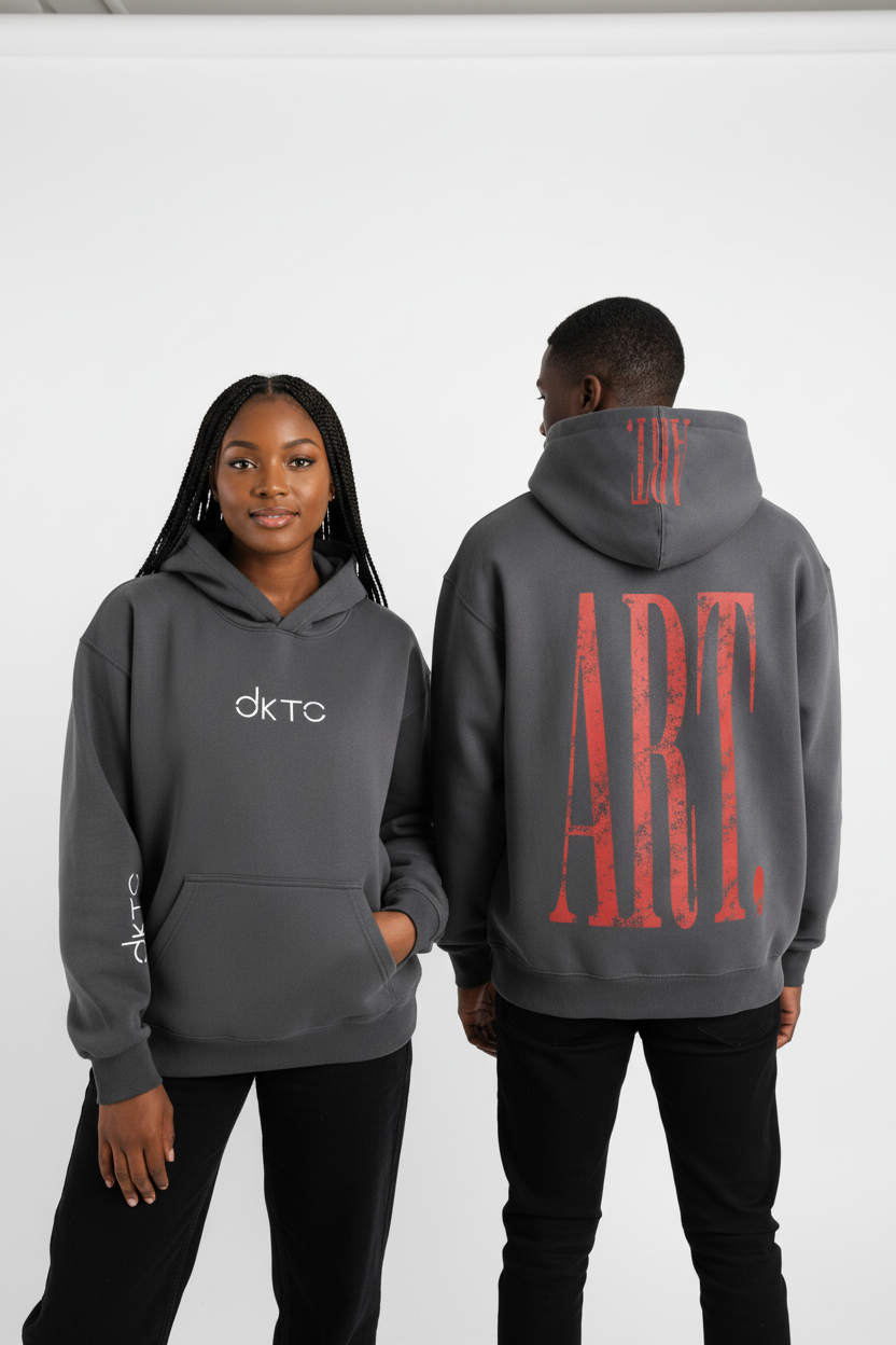 Grey "ART" Hoodie